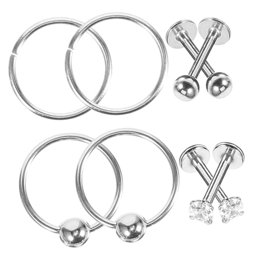 Healvian Nasenringe Edelstahl Damen Ohrstecker und Nasenringe Sicher Leicht zu Tragen Hautfreundlich Modischer Schmuck für Frauen von Healvian