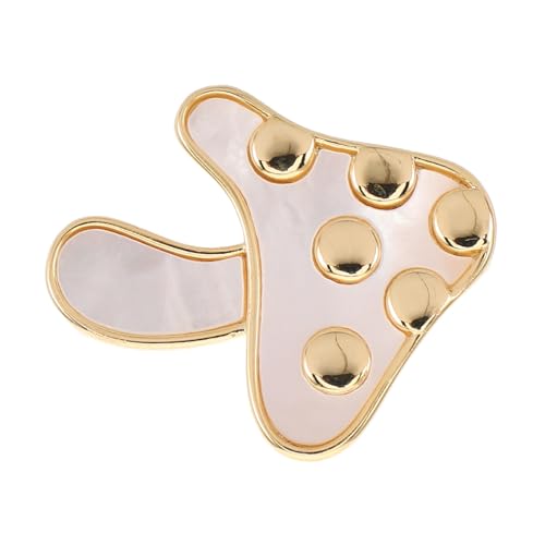 Healvian Natürliche Kupfer Pilz Brosche Damen Anstecknadel Eleganter Perlen Chic Modisches Accessoire Für Anzug und Alltag Geschenkidee von Healvian