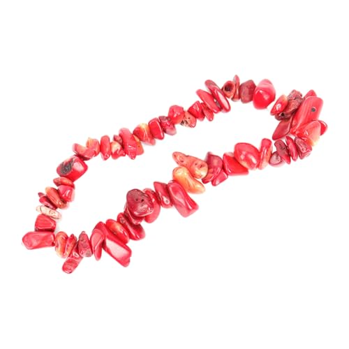 Healvian Natürliche Stein Armband Damen Rotkoralle Gravel Schmuck Handgelenkkette Festival Modisch Vielseitig Kombinierbar Healvian Natürliche Stein Armband Damen Rotkoralle Gravel Schmuck Handgelenkkette Festival Modisch Vielseitig Kombinierbar von Healvian