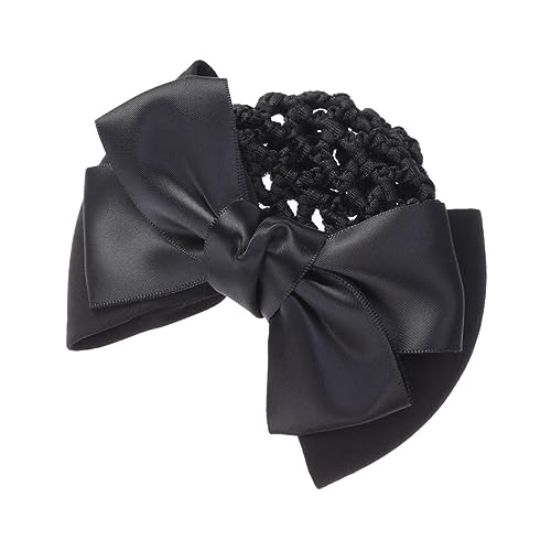 Healvian Elastic Bun Bow Haarnetz Für Damen Schwarzes Snood Mit Hoher Elastizität Für Eleganten Look Im Büro Für Heiße Und Besondere Anlässe von Healvian