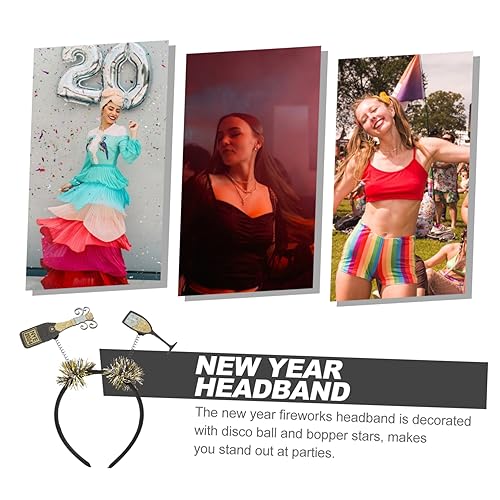 Healvian Neujahrs Haarreif Damen Leichtes Party Kopfschmuck Silvester Deko Bopper Stirnband Festlicher Haarschmuck für Erwachsene mit Auffälligem Design und Langlebigem Material Healvian Neujahrs Haarreif Damen Leichtes Party Kopfschmuck Silvester Deko Bopper Stirnband Festlicher Haarschmuck für Erwachsene mit Auffälligem Design und Langlebigem Material von Healvian