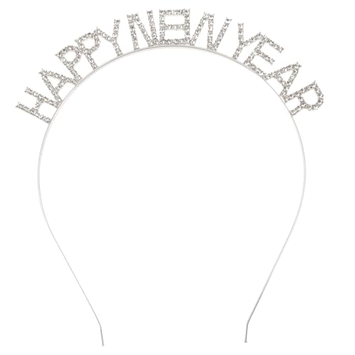 Healvian Neujahrs Haarreif Silberfarben Festlich Leichter Party Haarband Fotorequisite Modisch für Silvester Feier Healvian Neujahrs Haarreif Silberfarben Festlich Leichter Party Haarband Fotorequisite Modisch für Silvester Feier von Healvian