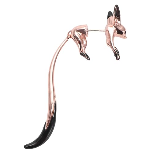 Healvian Niedliche Fox Ohrringe aus Legiertem Material Emaillierte Ohranhänger in Gold Modischer Ohrschmuck für Damen Einzelner Tropfen Geeignet für Partys und Besondere Anlässe Healvian Niedliche Fox Ohrringe aus Legiertem Material Emaillierte Ohranhänger in Gold Modischer Ohrschmuck für Damen Einzelner Tropfen Geeignet für Partys und Besondere Anlässe von Healvian
