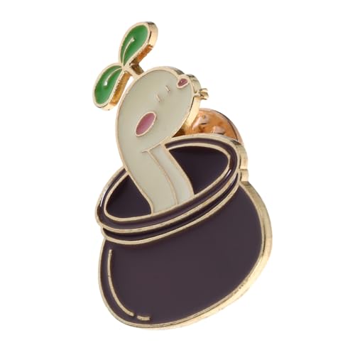 Healvian Niedliche Japanische Schlange Brosche Stabilem Zinklegierung Cartoon Anstecknadel für Kleidung Rucksack Dekorativer Lapel Pin mit Einzigartigem Design von Healvian