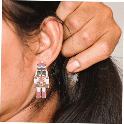 Healvian Nutcracker Ohrringe Damen Einzigartige Zinklegierung Ohrhänger Glitzernde Statement Ohrringe Langlebig Auffälliger Schmuck für Alltag und Festtage Healvian Nutcracker Ohrringe Damen Einzigartige Zinklegierung Ohrhänger Glitzernde Statement Ohrringe Langlebig Auffälliger Schmuck für Alltag und Festtage von Healvian