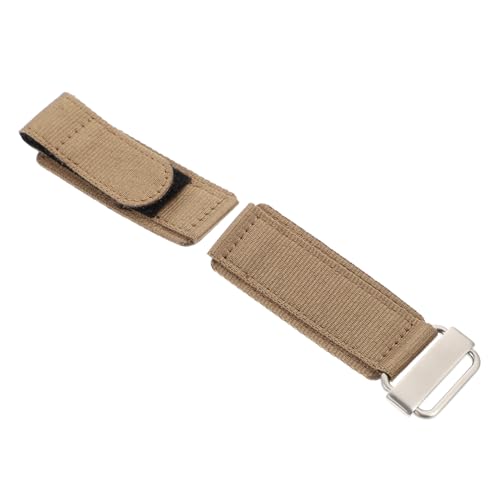 Healvian Nylon Uhrenarmband Verstellbar Atmungsaktiv Strapazierfähig für Herren Damen Outdoor Sport Khaki von Healvian