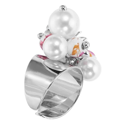 Healvian Offener Damenring mit und Simulierten Perlen Verstellbarer Minimalistischer Schmuck Feiner Trendiger Daumenring für Alltag und Partys Healvian Offener Damenring mit und Simulierten Perlen Verstellbarer Minimalistischer Schmuck Feiner Trendiger Daumenring für Alltag und Partys von Healvian