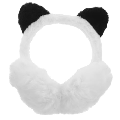 Healvian Niedliche Panda-ohrenschützer Verstellbar Fleece Roter Panda Ohrenwärmer Für Damen Jungen Und Mädchen Faltbar Für Kaltes Wetter von Healvian