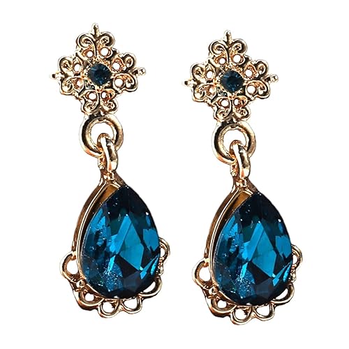 Healvian Ohrschmuck Tropfenohrringe Trendy Ohrringe Mode Ohrhänger Frauen Ohrhänger Kreativ Frau Ohrring Frau Ohrhänger Blau von Healvian