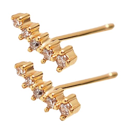 Healvian Ohrstecker Damen mit Funkelnden Strasssteinen Leichte Langlebige Ohrringe Zarte Ohrstecker für Alltag und Besondere Anlässe von Healvian