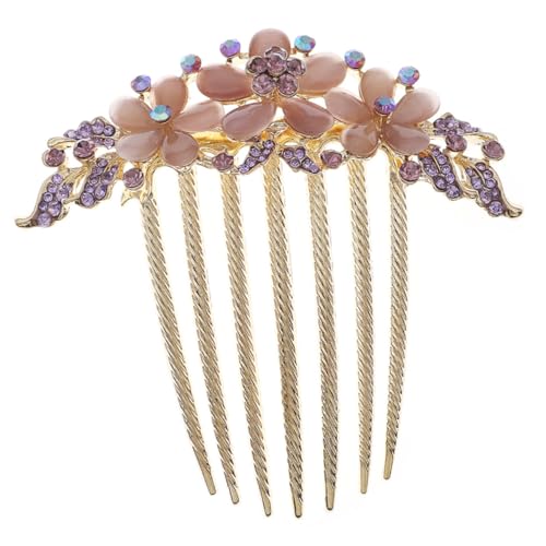 Healvian Breiter Zahnkamm Für Frauen Floraler Haarkamm Accessoire Modische Seitliche Haarspange Für Die Braut Healvian Breiter Zahnkamm Für Frauen Floraler Haarkamm Accessoire Modische Seitliche Haarspange Für Die Braut von Healvian
