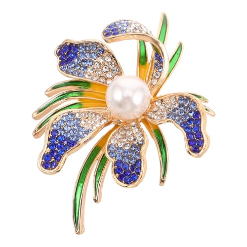 Healvian Orchideenbrosche mit Künstlichen Perlen Stilvolle Anstecknadel für Kleider und Cardigans Brosche für Formelle und Anlässe Einzigartiges Design mit Funkelnden Strasssteinen Healvian Orchideenbrosche mit Künstlichen Perlen Stilvolle Anstecknadel für Kleider und Cardigans Brosche für Formelle und Anlässe Einzigartiges Design mit Funkelnden Strasssteinen von Healvian