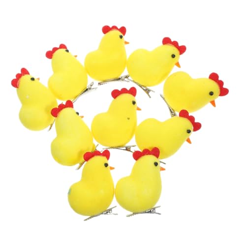 Healvian 10stücke Easter Hair Clips Mit Kleinen Hühnern Lustige Haarspangen Für Junge Mädchen Für Ostern Partys Und Festliche Anlässe Leicht Und Bequem Für Mädchen Und Junge Damen von Healvian