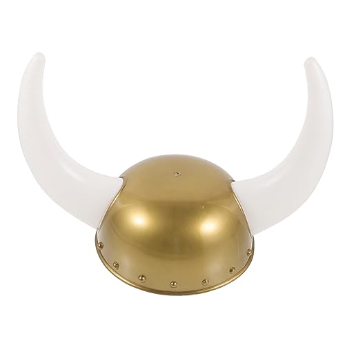Healvian Ox Horn Hat für Kostümpartys Leichter Bequemer Kopfschmuck Robustem Einzigartiges Bullhorn Design für Cosplay Mottopartys Perfektes für Halloween Verkleidungsliebhaber von Healvian