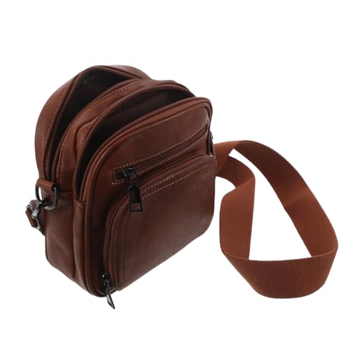 Healvian PU Damen Crossbody Bag Klein mit Verstellbarem Schultergurt Kartenfächer und Telefonfach Robuste Langlebige Umhängetasche für Alltag und Organisation von Healvian
