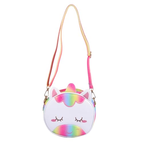 Healvian PU Einhorn Umhängetasche Mädchen Schultertasche Verstellbar Leuchtend Rot Modisch für Kindergarten Reisen und Freizeit Angenehm zu Tragen Langlebiges Material von Healvian