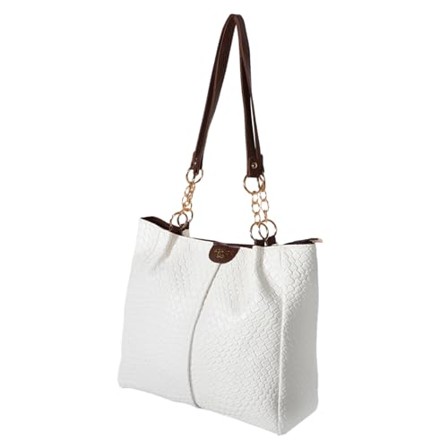 Healvian Geflochtene Handtasche Für Damen Gewebte Umhängetasche Mit Henkeln Weiche Sommerhandtasche Aus Handgewebtem Material Damenhandtasche Für Strandbesuche Und Tägliche Nutzung von Healvian