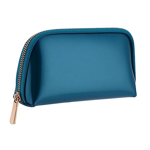 Healvian PVC Kosmetiktasche Blau Große Tragbare Make Up und Toilettentasche für Damen für Reisen und Zuhause aus Hochwertigem PVC mit Reißverschluss Healvian PVC Kosmetiktasche Blau Große Tragbare Make Up und Toilettentasche für Damen für Reisen und Zuhause aus Hochwertigem PVC mit Reißverschluss von Healvian