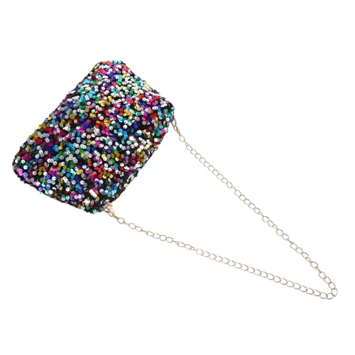 Healvian Pailletten Clutch Kleine Handtasche Mit Verstellbarem Kettenriemen Damen Glitzer Abendtasche Für Partys Und Events Crossbody Tasche von Healvian