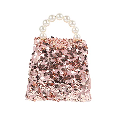 Healvian Pailletten Umhängetasche Mädchen Crossbody Bag Glitzer Schultertasche Tragbar Modisch Rosa von Healvian