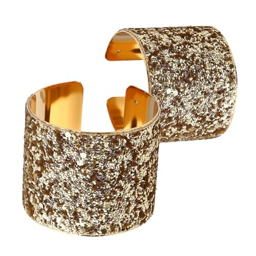 Healvian Paillettenarmband armschlinge Offenes Armband Statement -Armbänder für Frauen Handgelenkmanschetten für Frauen Modearmbänder bunte Armbänder Metallarmband Golden Healvian Paillettenarmband armschlinge Offenes Armband Statement -Armbänder für Frauen Handgelenkmanschetten für Frauen Modearmbänder bunte Armbänder Metallarmband Golden von Healvian