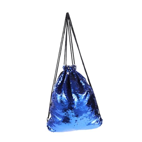 Healvian Paillettentasche Für Damen Kordelzug-Design Glitzernd Königsblau Leicht Zu Verstauen Entnehmen Handsfrei-Design Für Party Geburtstag Healvian Paillettentasche Für Damen Kordelzug-Design Glitzernd Königsblau Leicht Zu Verstauen Entnehmen Handsfrei-Design Für Party Geburtstag von Healvian