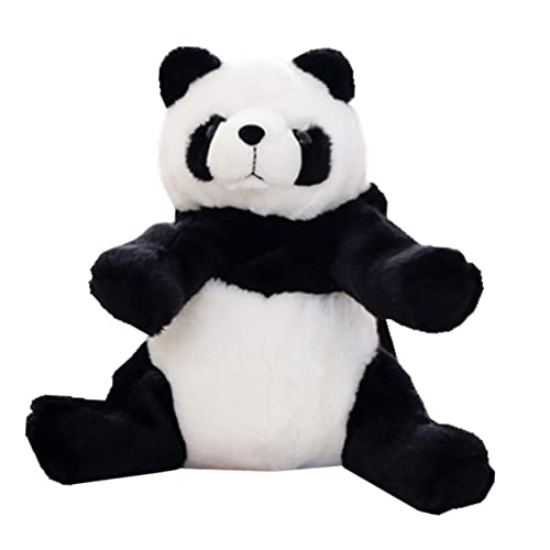 Healvian Panda Plüsch Rucksack Für Junge Mädchen Aufbewahrungstasche Mit Metallreißverschluss Großer Kapazität Simulierte Tierfigur Bunt Design von Healvian