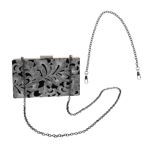 Healvian Partykupplung Vintage Gestickte Handtasche für Damen Kettenbeutel im Klassischen Design für Formelle Anlässe Bietet Optimalen Schutz vor Kratzern Healvian Partykupplung Vintage Gestickte Handtasche für Damen Kettenbeutel im Klassischen Design für Formelle Anlässe Bietet Optimalen Schutz vor Kratzern von Healvian