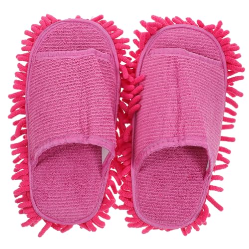 Healvian Peep toe Mop Slipper Hausreinigung Open toe Reinigungsschuh Rutschfest und Bequem Freizeitschuh in Pink Einheitsgröße von Healvian