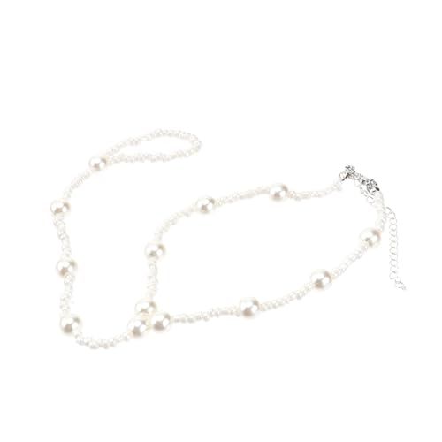 Healvian Perlen Fußkettchen Für Frauen Exquisites Armband Langlebigen Kunstperlen Für Sommer Am Strand Freizeitschmuck von Healvian