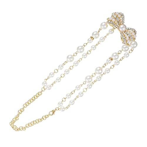 Healvian Künstliche Perlenkette Mit Schleifenanhänger Retro-halsband Perlendesign Eleganter Halsschmuck Passend Für Jeden Anlass von Healvian