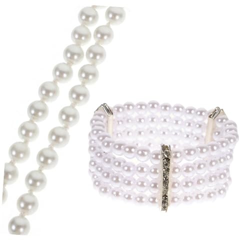 Healvian Perlenketten-set Für Damen Mit Kunstperlen Perlenkette Und Armband Perlenschmuck-sets Halsketten Und Armbänder von Healvian