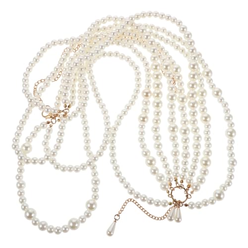 Healvian Perlen-hüftkette Für Damen Mehrschichtiger Taillen-körper-schmuck Mit Kunstperlen Leichtes Material Für Strandpartys Und Festivals Einfache Kombination Mit Outfits von Healvian