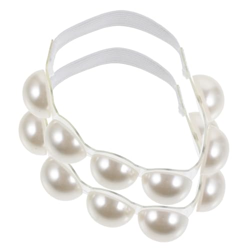 Healvian Perlendekorierte Transparente High Heel Schuhriemen Rutschfest Hautfreundlich Verstellbar Geeignet für Pumps und Absatzschuhe Komfortable Schuhaccessoires für Damen von Healvian