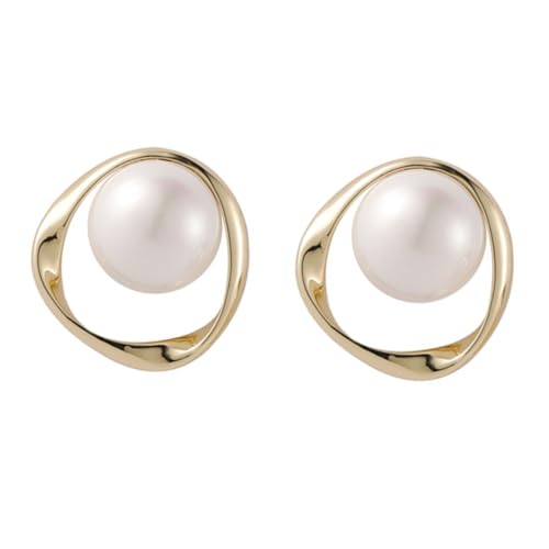 Healvian Perlenohrringe Ohrstecker Damen Vintage Stil Schmuck Glänzend Verarbeitung für Partys Geschenke Geburtstag Freundinnen Accessoires von Healvian