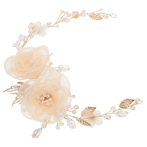 Healvian Hochzeitshaar-schmuck Mit Blumen Und Perlen-design Leichtes Stirnband Als Kopfschmuck Für Brautfrisuren Passend Zu Verschiedenen Hochzeitsthemen Und Outfits von Healvian
