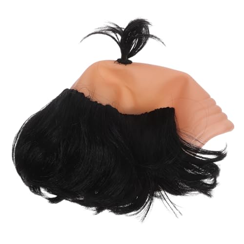 Healvian Samurai-perücke Für Glatze Lustiges Haarteil Für Partykostüme Bühnenauftritte Und Gemeinschaftsaktivitäten Langlebig Und Bequem von Healvian