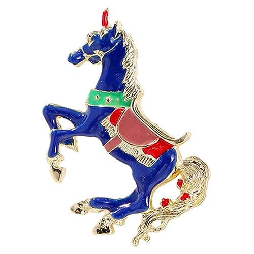 Healvian Pferde Brosche Metall Kreative Anstecknadel für Kleidung Hutnadel Brosche für Schals Taschen und Anzüge Einzigartiges für von Healvian