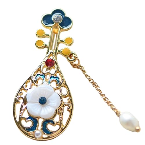 Healvian Pipa Pin Frauen Broschennadeln Hochzeit Musikbrosche Laute Brosche Broschenstifte Für Frauen Musikalische Brosche Schal Brosche Anstecknadel Für Musikinstrumente Legierung von Healvian