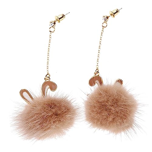 Healvian Plüschkugelohrringe Für Damen Tropfenohrringe Mit Pom-pom Ohrhänger Aus Hochwertigem Material Ohrringe Für Teenager-mädchen Und Damen von Healvian