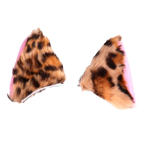 Healvian Plüsch Katzenohren Haarclip für Mädchen Weiche Cosplay Haarschmuck Langlebiges Party Kopfschmuck Accessoire Passend für Halloween und Kostümfeiern Bunte Niedliche Ohrspangen von Healvian