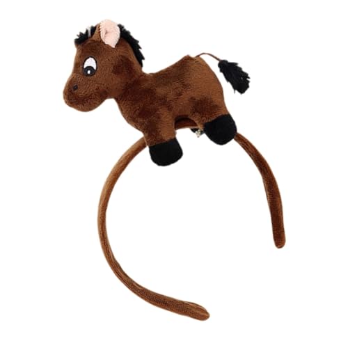Healvian Pferde-cosplay-stirnband Aus Plüsch Cartoon-tier-haarband Für Kindergeburtstag Partygeschenk Haarreif Mit Pferdemotiv Für Kleinkinder Süßes Stirnband Für von Healvian