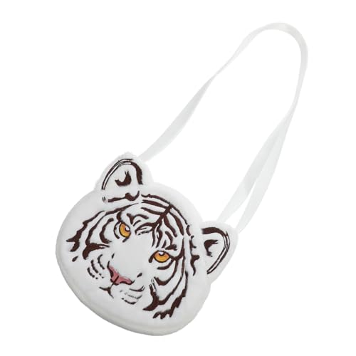 Healvian Tiger-form Schultertasche Plüsch Messenger Bag Für Junge Mädchen Mit Schultergurt Zum Tragen Als Handtasche Oder Umhängetasche von Healvian