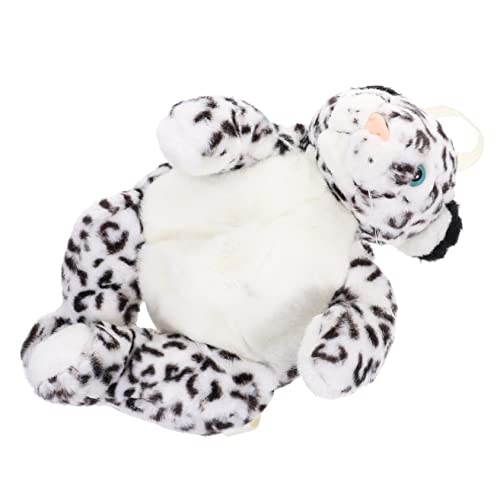 Healvian Plüschrucksack Für Junge Mädchen Mit Cartoon-Tier-Design Modischer Aufbewahrungstasche Für Draußen Oder Unterwegs Bezaubernder Schulterbeutel Leopard von Healvian