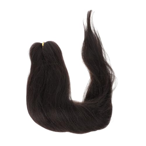 Healvian Pre Stretched Braiding Hair Extension Braids in Braun Synthetische Zöpfe für Frauen und Mädchen Natürliche Hochwertige Handarbeit für Karneval Cosplay und Themenpartys von Healvian
