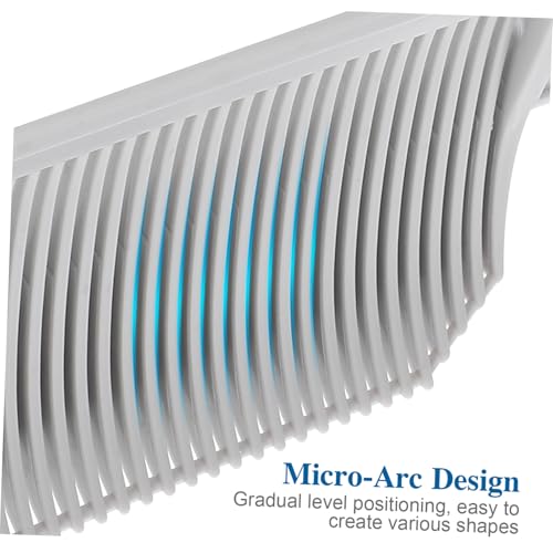 Healvian Professioneller Friseurkamm Haarstyling Positionierung Ergonomisch Gebogenes Styling Tool für Herren Präziser Schnitt Fade Übergang Kamm für Selbstständiges Haarschneiden von Healvian