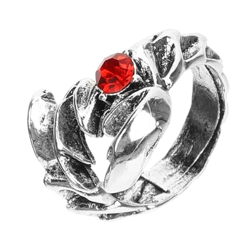 Healvian Punk Offener Einstellbarer Herren Ringe mit Vintage Hip Hop Schmuck für und Freunde von Healvian