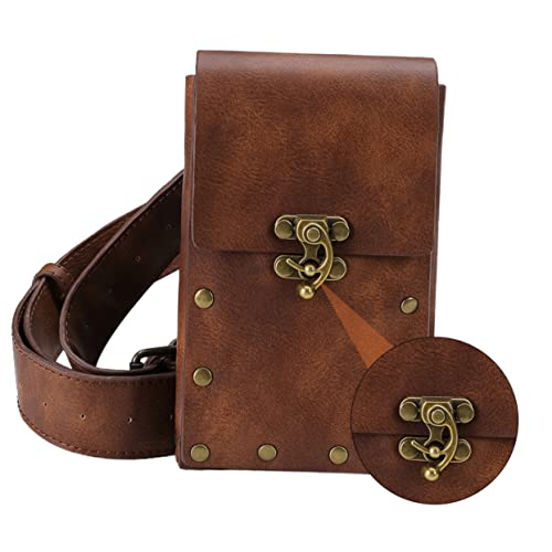 Healvian Punk Stil Gürteltasche Aus Kleine Bauchtasche Für Reisen Sport Und Freizeit Verstellbarer Hüftgurt Wasserabweisend Chic Für Damen Und Herren von Healvian