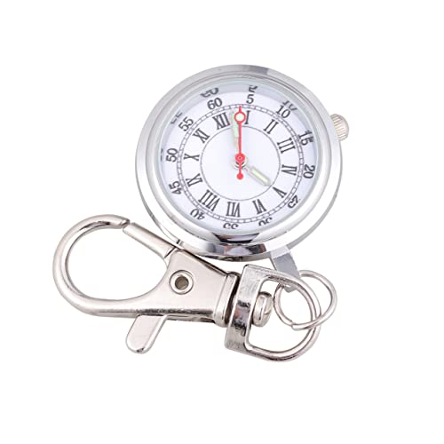 Healvian Schlüsselanhänger-taschenuhr Mit Quarzwerk Große Zahlenanzeige Römische Und Arabische Zahlen Für Junge Mädchen Männer Und Leuchtende Zeitanzeige von Healvian