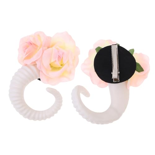 Healvian RAM Horn Rosen Haarband Festival Haarreif Dekoratives Haarschmuck Cosplay Party Accessoire Leichtes Fotorequisit Healvian RAM Horn Rosen Haarband Festival Haarreif Dekoratives Haarschmuck Cosplay Party Accessoire Leichtes Fotorequisit von Healvian
